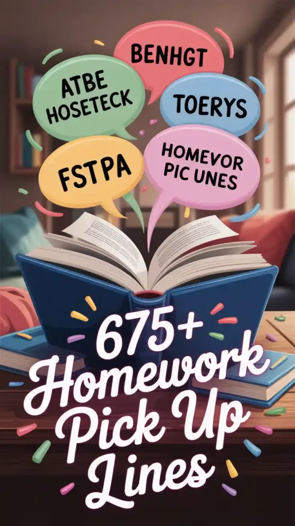 homework pick up lines
