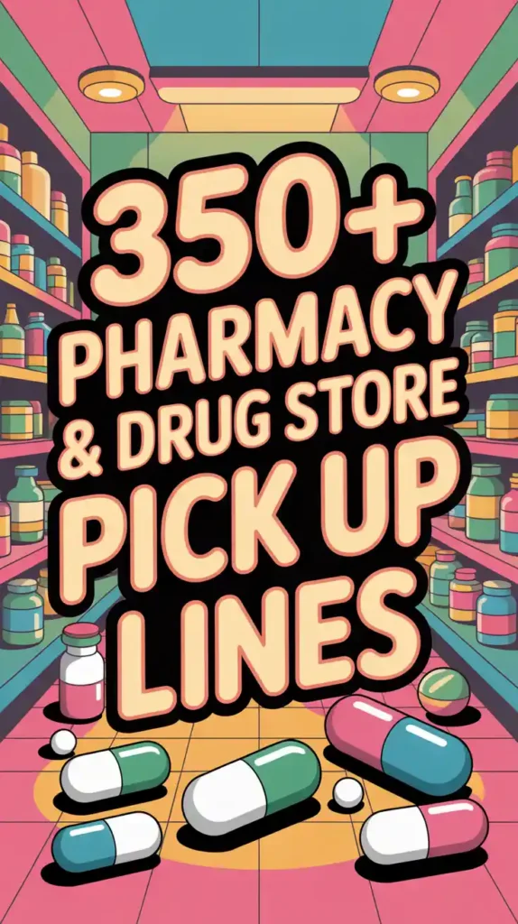 pharmacy and drug pick up lines