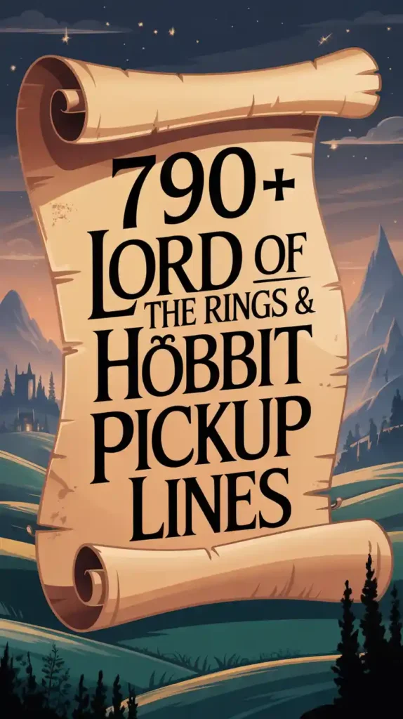 Lord of the Rings & Hobbit Pickup Lines