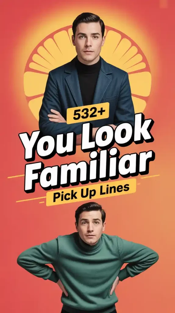 You Look Familiar Pick Up Lines
