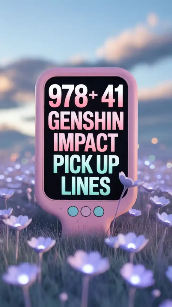 41 Genshin Impact Pick Up Lines