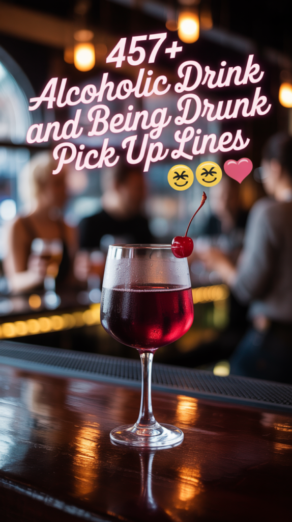 457+ Alcoholic Drink and Being Drunk Pick Up Lines