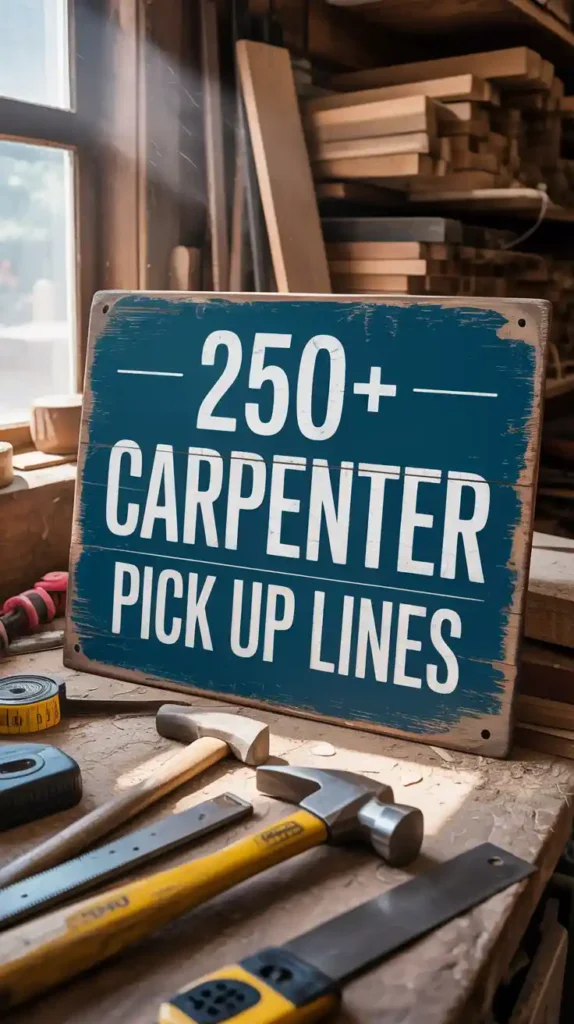 Carpenter Pick Up Lines