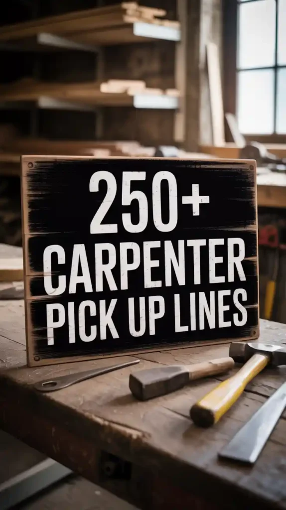 Carpenter Pick Up Lines