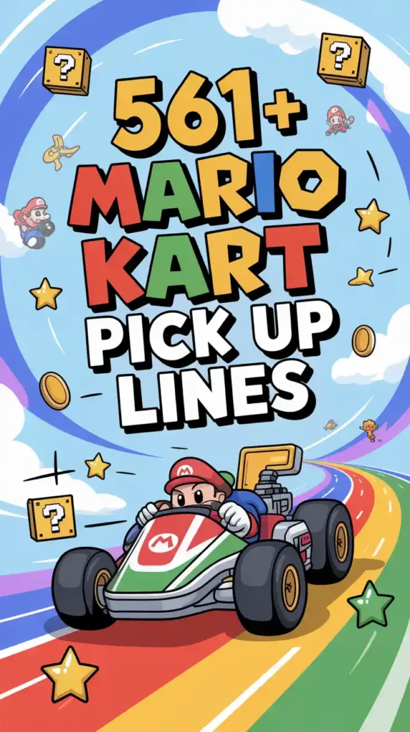Mario Kart Pick Up Lines