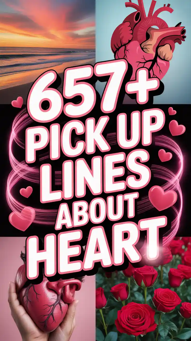657+ Pick Up Lines About Heart ️