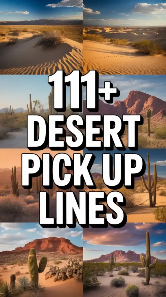 Desert Pick Up Lines=