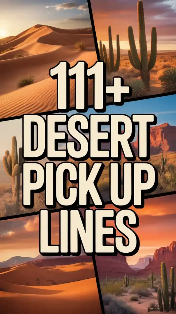 Desert Pick Up Lines