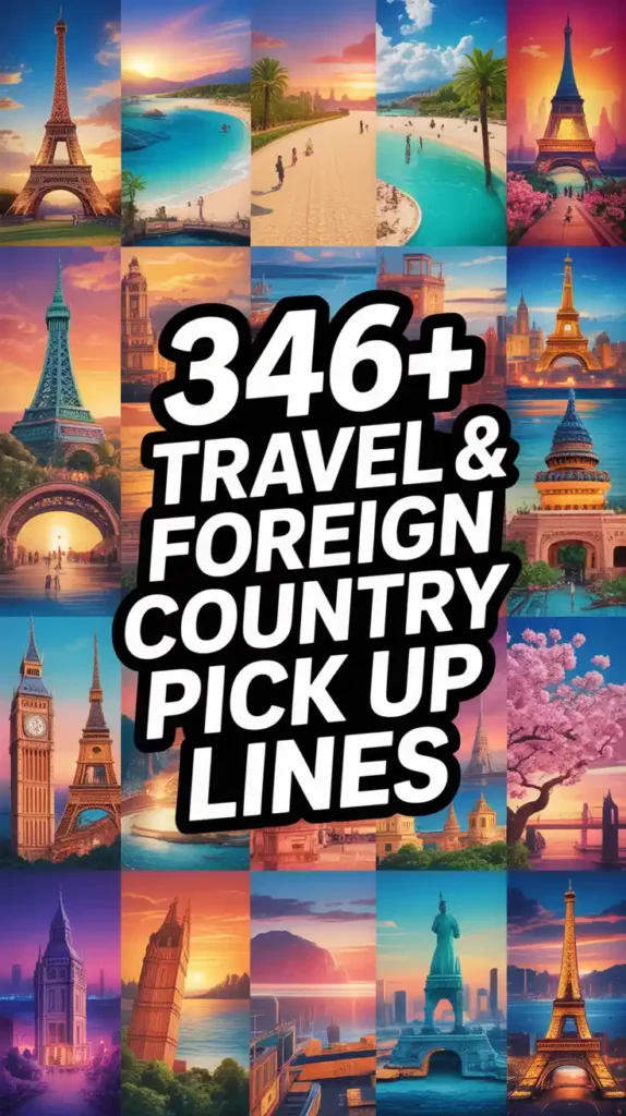 Travel & Foreign Country Pick Up Lines