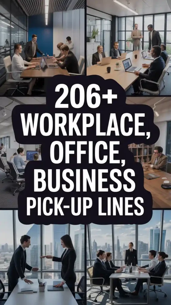 Workplace, Office, Business Pick-Up Lines