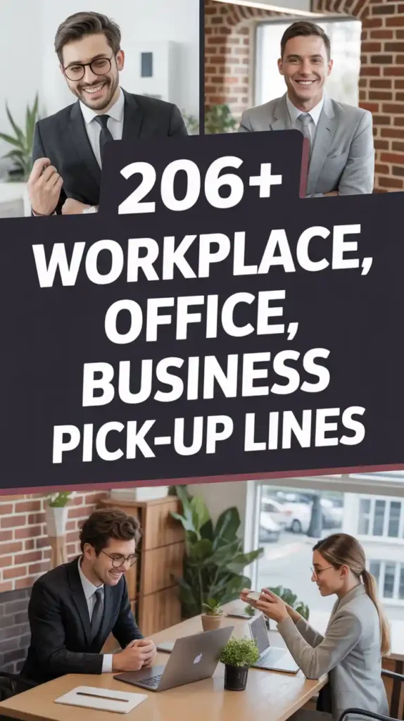 Workplace, Office, Business Pick-Up Lines