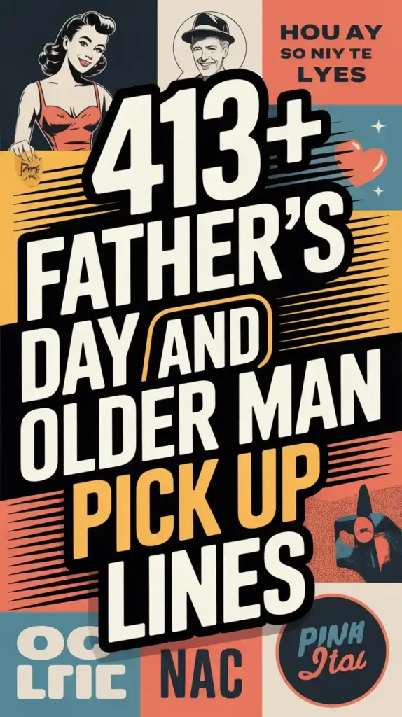 Father’s Day and Older Man Pick Up Lines