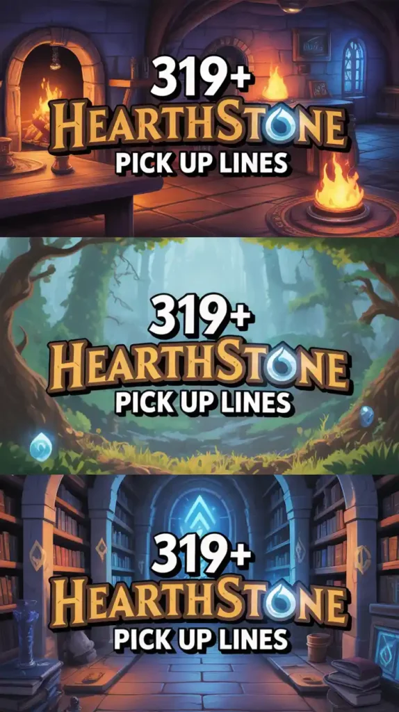 Hearthstone pick up lines
