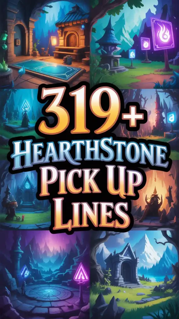 Hearthstone pick up lines