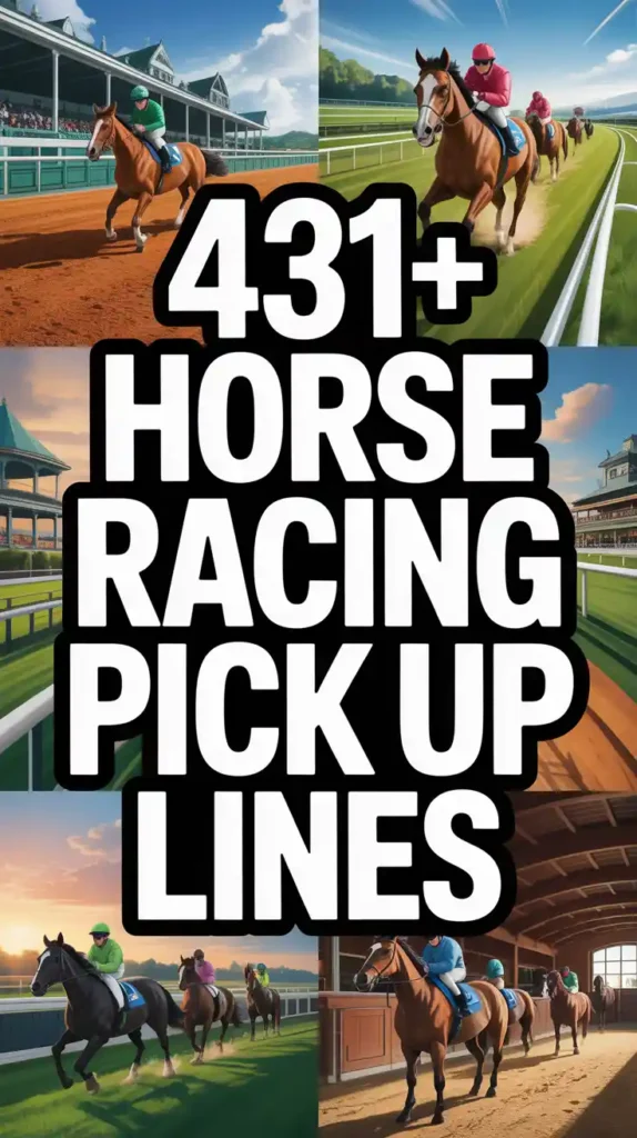 Horse Racing Pick Up Lines