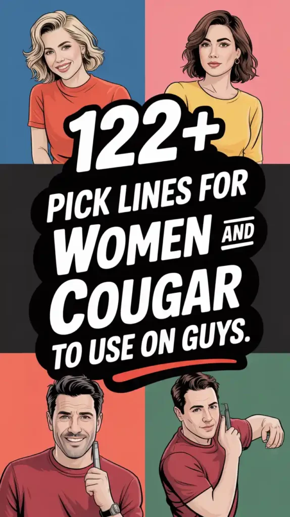 Pick Up Lines for Women and Cougar To Use on Guys