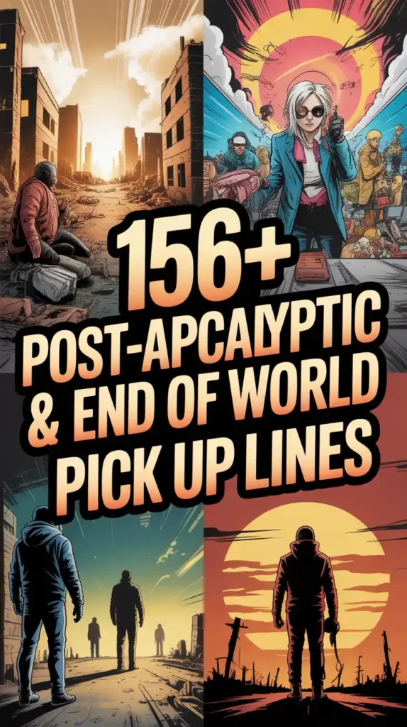 Post Apocalyptic & End of World Pick Up Lines