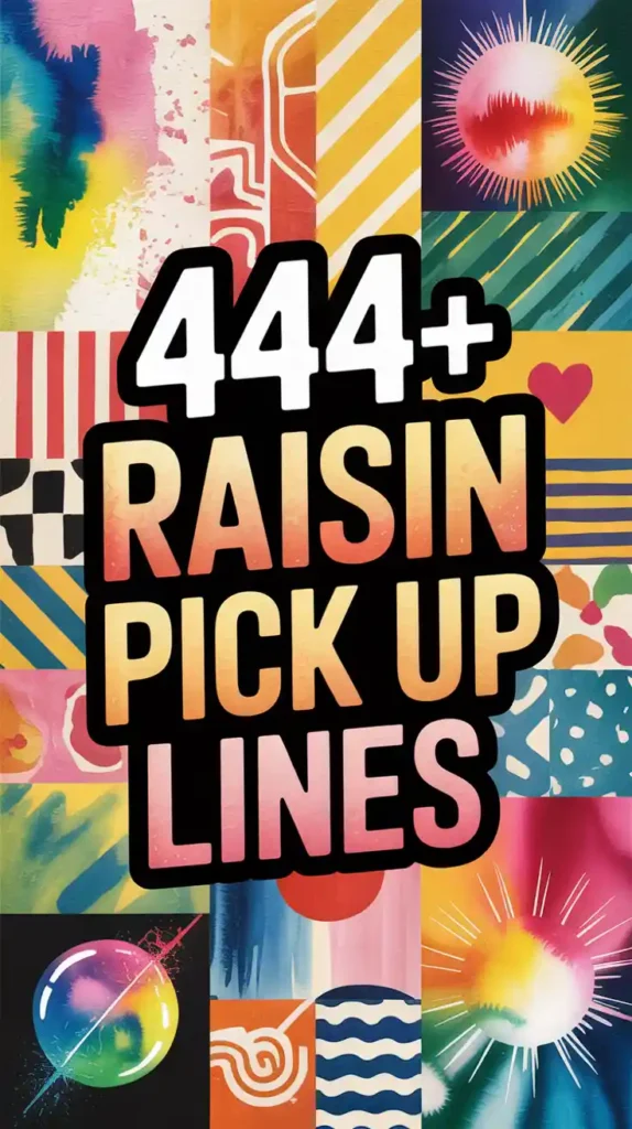 Raisin Pick Up Lines